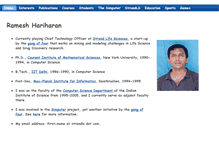 Tablet Screenshot of hariharan-ramesh.com